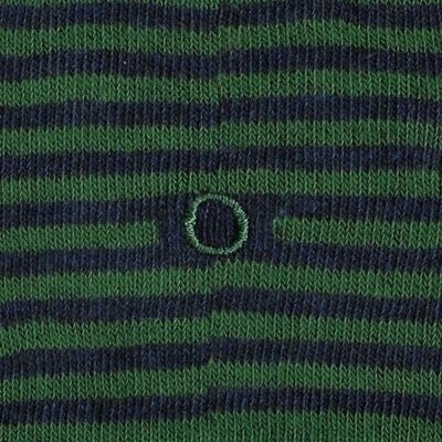 Calze a Righe Uomo Verde - Blu Melange - 304 - O