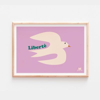 Affiche - décoration enfant -Liberté