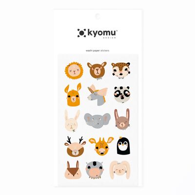 Washi Paper Stickers Animals