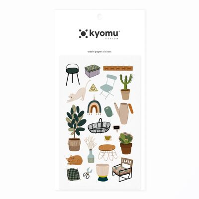 Washi Paper Stickers Garden 03