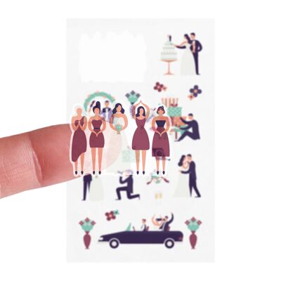 Washi Paper Stickers Wedding 02