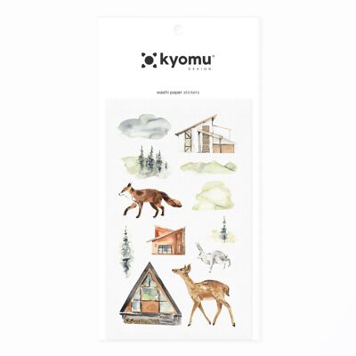 Washi Paper Stickers Animals & Forest 02