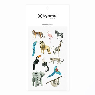Washi Paper Stickers Animals 01