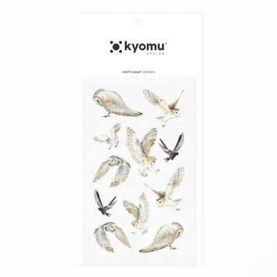 Washi Paper Stickers Animals Owls