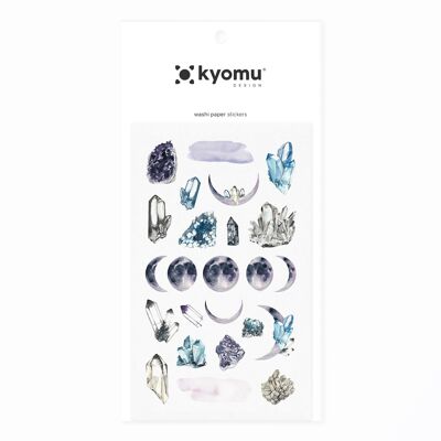Washi Paper Stickers Esoteric Crystal