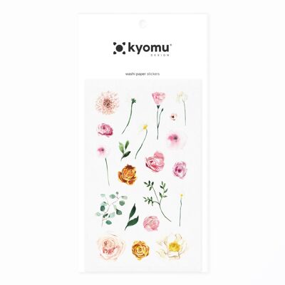 Washi Paper Stickers Floral 10