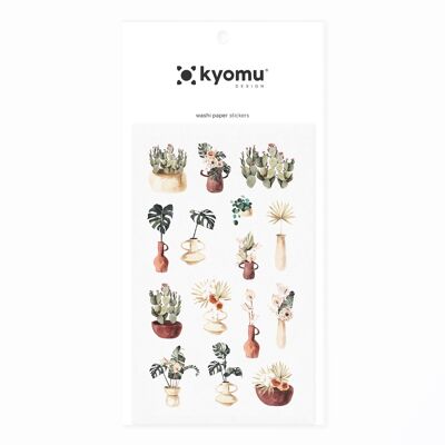 Washi Paper Stickers Floral 12