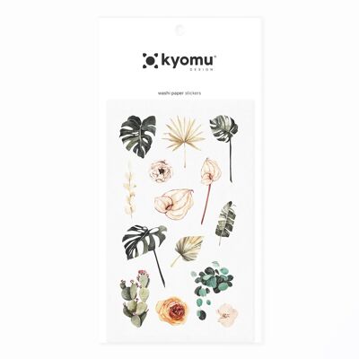 Washi Paper Stickers Floral 13