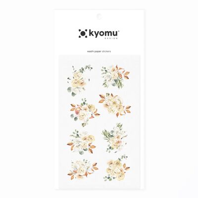 Washi Paper Stickers Floral Bouquet 01