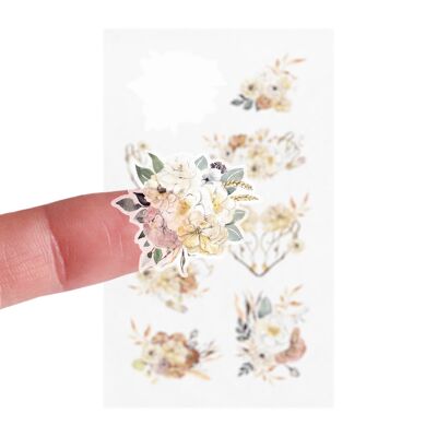 Washi Paper Stickers Floral Bouquet 03