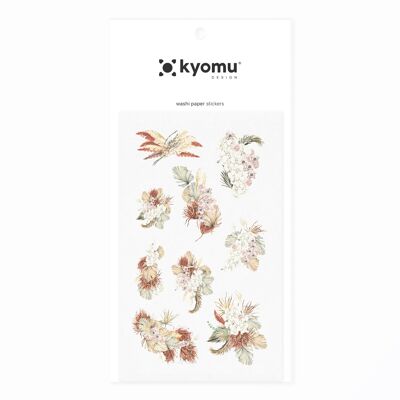 Washi Paper Stickers Floral Bouquet 06