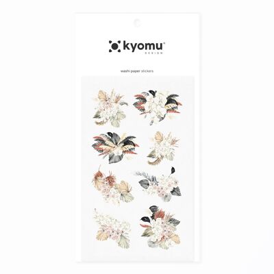 Washi Paper Stickers Floral Bouquet 07