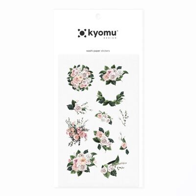 Washi Paper Stickers Floral Bouquet 12