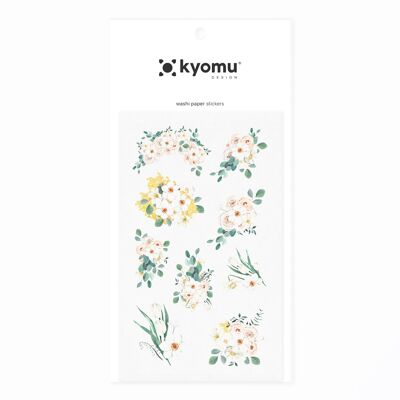 Washi Paper Stickers Floral Bouquet 13