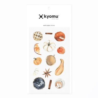 Washi Paper Stickers Foods 01