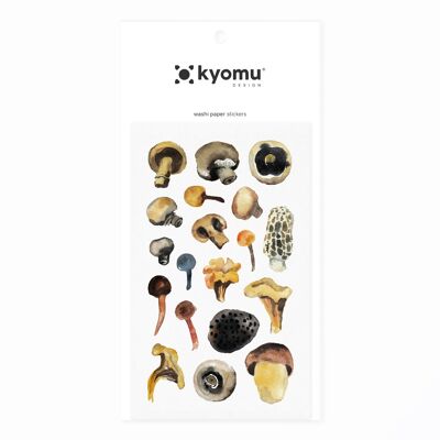 Washi Paper Stickers Mushroom 01