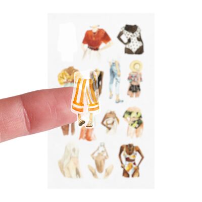 Washi Paper Stickers People Summer
