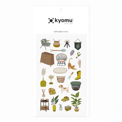Washi Paper Stickers Garden 01