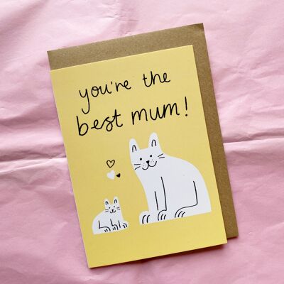 Grußkarte - Du bist die beste Mama!