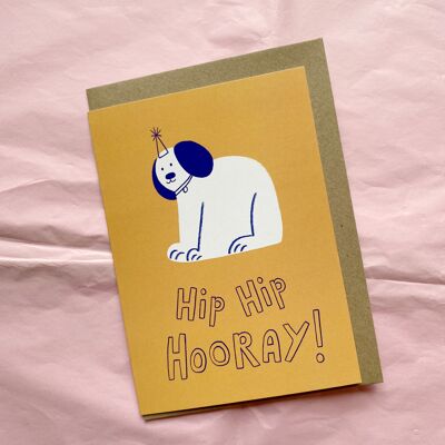 Greetings Card - Hip Hip Hooray