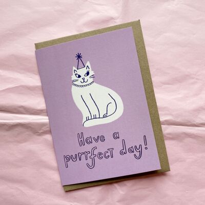 Grußkarte – Have a Purrfect Day
