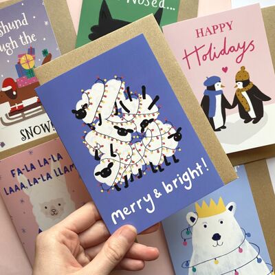 Cartolina di Natale - Allegra e luminosa