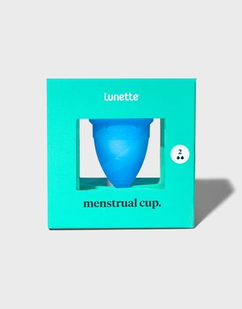 Coupe Menstruelle Lunette - Bleu - 2