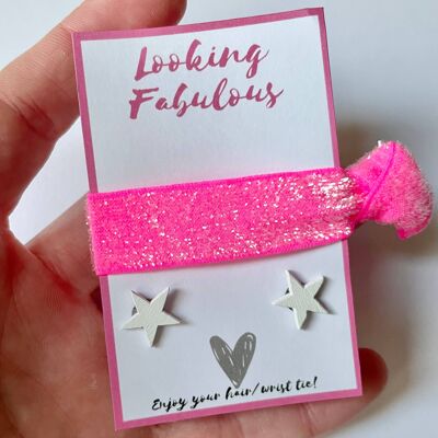 Sub Box gift, positivity gift with stud earrings, hairband