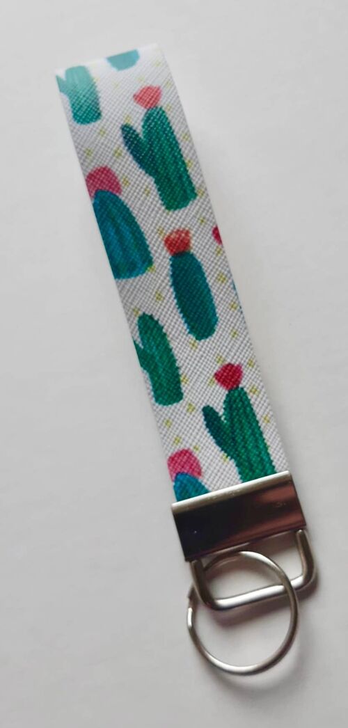 Wristlet, leatherette wristlet,keyring gift, Floral wristlet , SKU 64