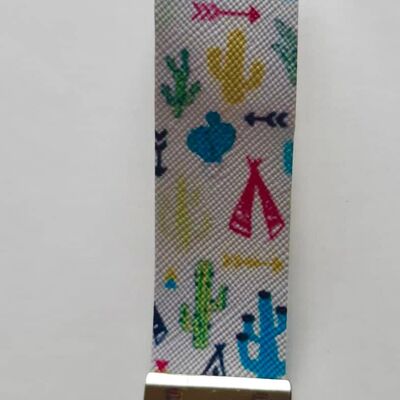 Armband, Kunstlederarmband, Schlüsselanhänger, Blumenarmband, SKU 65