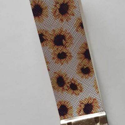 Armband, Kunstlederarmband, Schlüsselanhänger, Blumenarmband, SKU 66