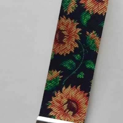 Braccialetto, braccialetto in similpelle, regalo portachiavi, braccialetto floreale, SKU 67