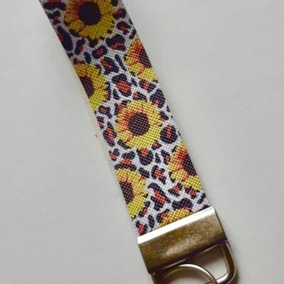 Armband, Kunstleder-Armband, Schlüsselring-Geschenk, Leopard-Armband