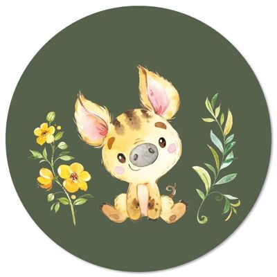 Wall circle kids piglet - 20 cm