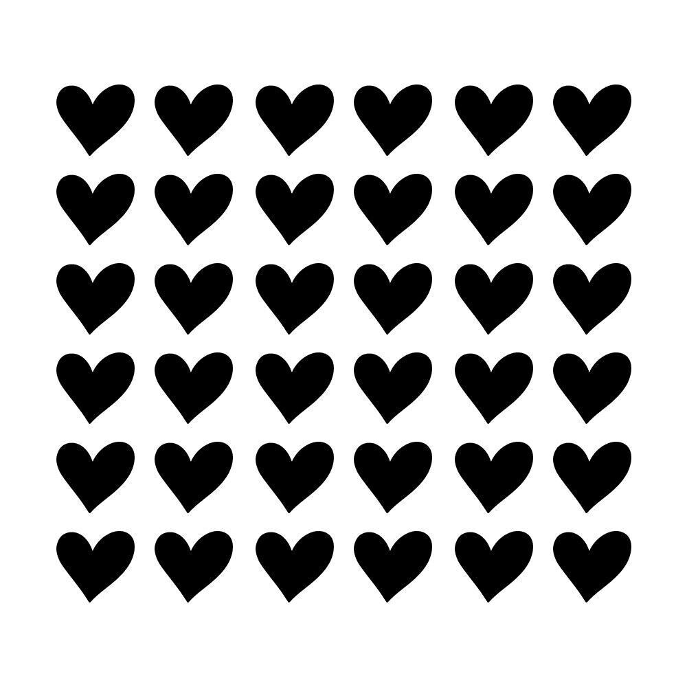Cuori adesivi da parete