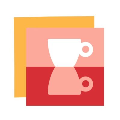 Coffee card, Coffee lover, espresso, Blank card. Coffee art card. Coffee beans