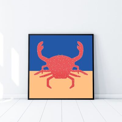 Crab print| Nursery Wall art | Print for Bedroom, Nursery, Living Room, Bathroom, Kitchen | Animal art, | Gift for child, modern,