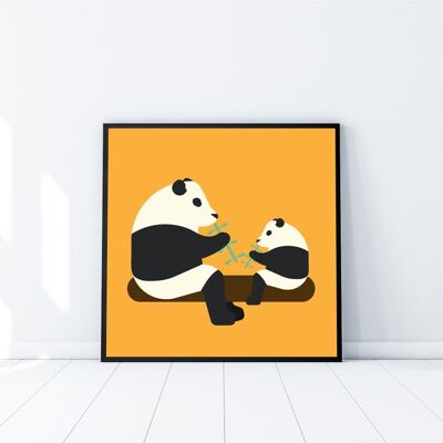 Panda | | Panda Birthday | Panda print | Panda art | Wall art | 1st birthday | first birthday | Birthday | Panda | Panda lover | Bamboo