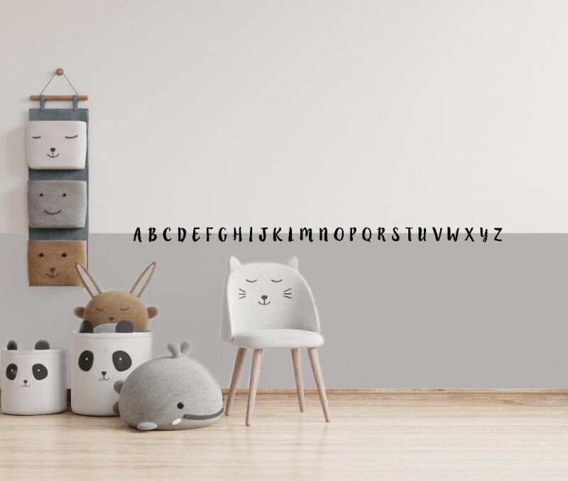 Adesivo murale ABC grazioso - Piccolo (larghezza 60 cm)