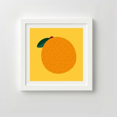 Orange | Fruit | Fruit print | Orange print | Illustration | Birthday | Gift | Oranges | Orange Fruit