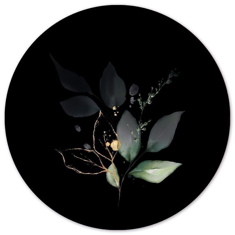 Círculo de pared flor resplandor - Ø 20 cm - Forex