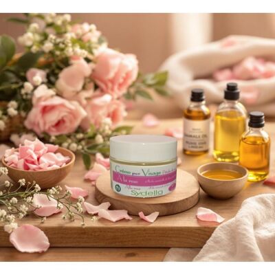 Damask Rose Cream - Anti-wrinkle, Moisturizing and Soothing Treatment - Natural Ingredients