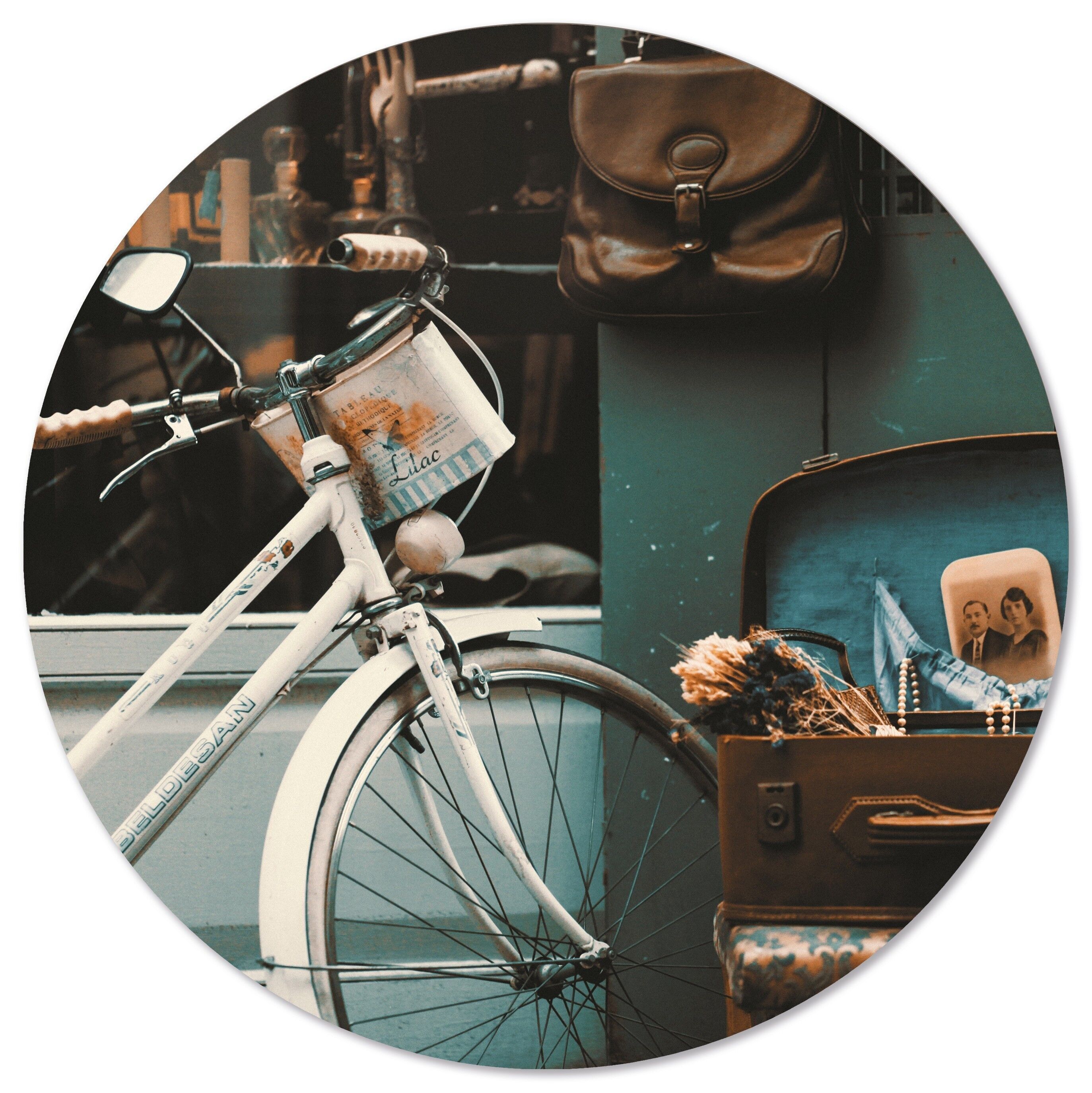 Círculo de pared vintage - Ø 20 cm - Forex