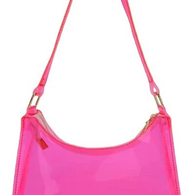 NEON BAGUETTE BAG - PINK