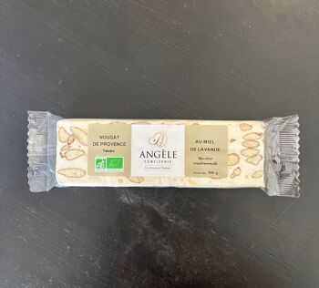 NOUGAT DE PROVENCE AU MIEL DE LAVANDE - barre de 100g 1