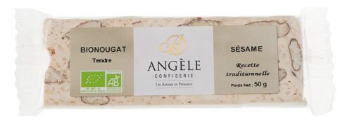 NOUGAT AU SESAME - barre de 50g