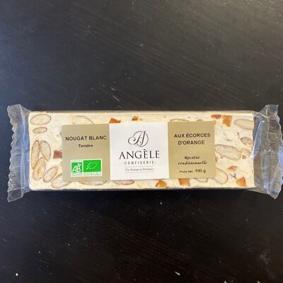 TORRONE DI BUCCIA D'ARANCIA - Barretta da 50g