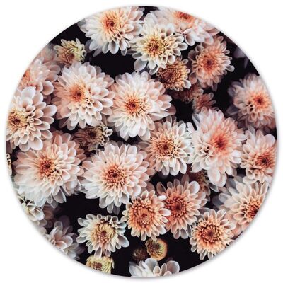 Wandkreis Blumenbombe - Ø 20 cm - Forex