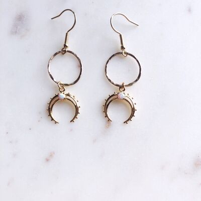 Boucles d'oreilles Opal Boho Moon