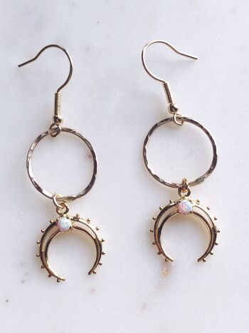 Boucles d'oreilles Opal Boho Moon 4